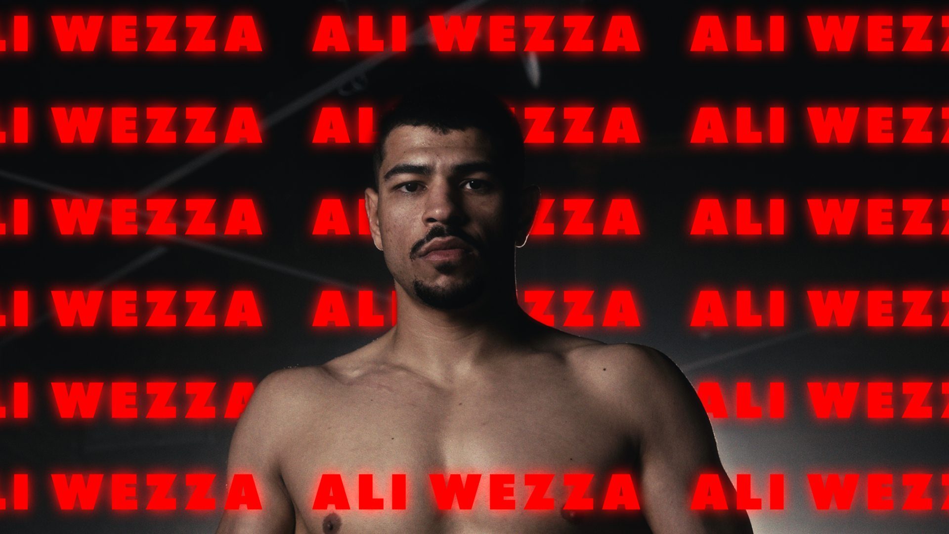 Ali Wezza athlete film, title frame